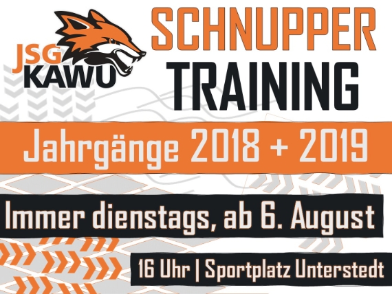 Einladung zum Schnuppertraining